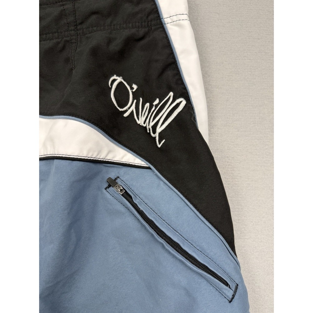 VTG Y2K 2000s O'Neil Boardshorts Script Surfwear White/Blue  Mens 40-41 - Picture 10 of 16